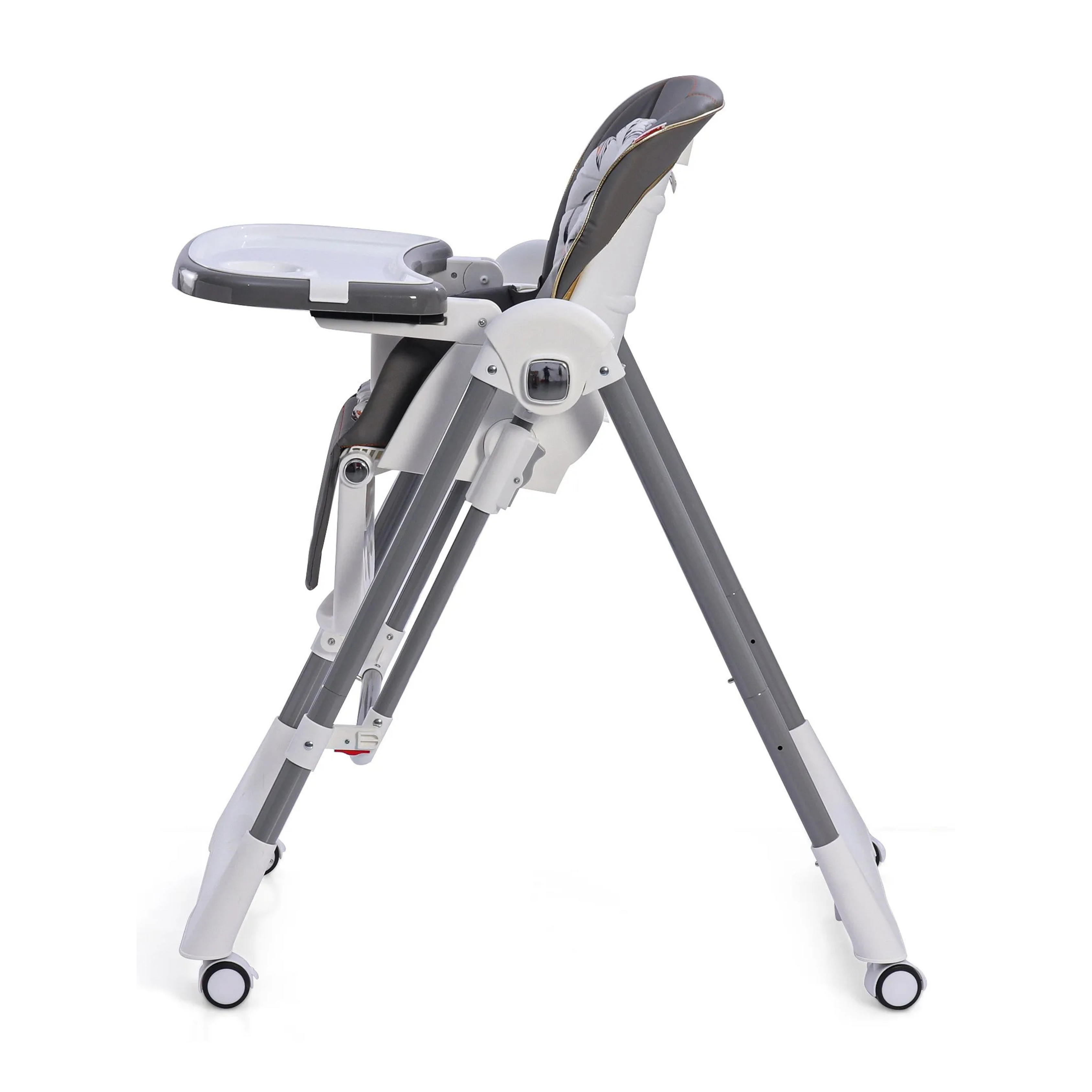 Apple Baby Smart 3-in-1 High Chair with Swing for Baby, Adjustable Height, Dual Tray, Reclinable Backrest & Footrest Feeding Chair for 6 Months - 5 Years Kids - Grey
