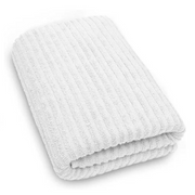 Micro Cotton LuxeLite Versatile Towel, White (size: 58x122 cms)