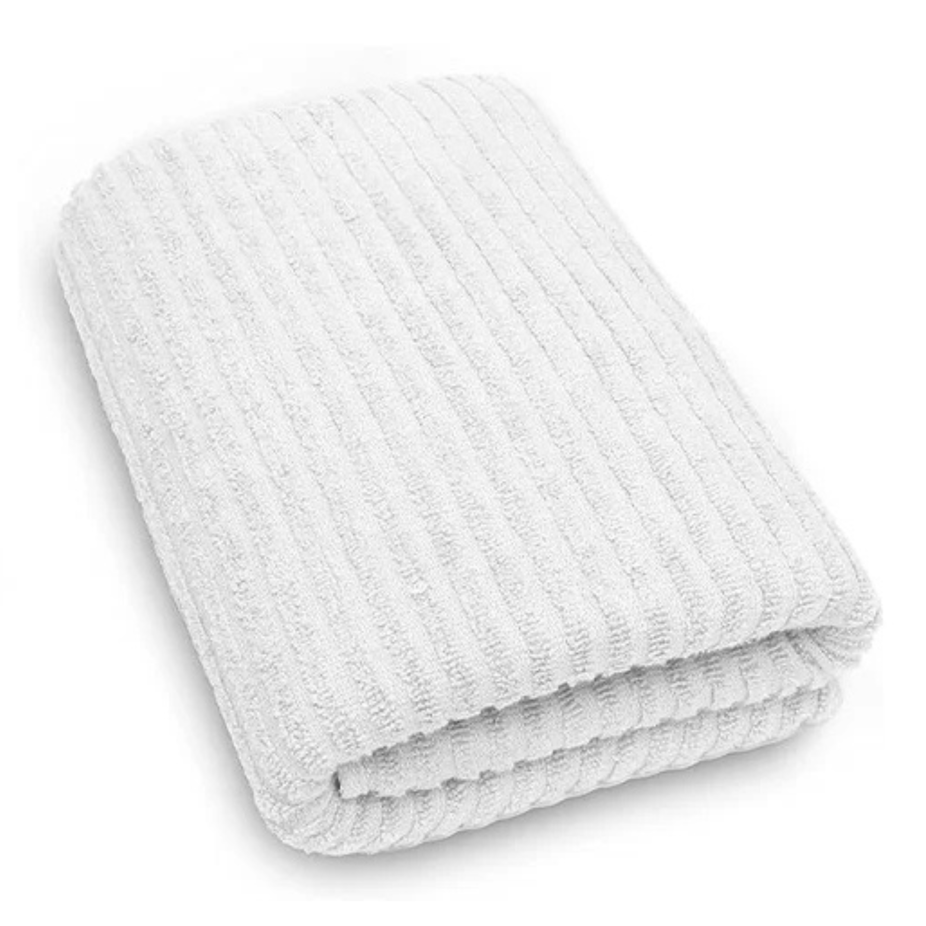 Micro Cotton LuxeLite Versatile Towel, White (size: 58x122 cms)