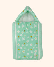 3 in 1 Muslin Baby Bed, Muslin Sleeping Bag & Carry Nest, Muslin Cotton Baby Bedding for New Born & Infant, Portable Bassinet, for Baby Carrying & co Sleeping, Unisex Baby Sleeping Bed