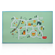 LuvLap Air - Filled Waterproof Multi - Functional baby play mat for floor - Wheelie, Baby crawling mat, floor mat for kids, Bed protector, Foldable, Lightweight & Big size 90cmx60cm, Non Toxic, Non Slip