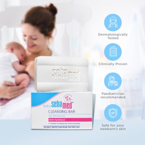 Sebamed Cleansing Bar for Delicate Skin With Panthenol - (100ml)