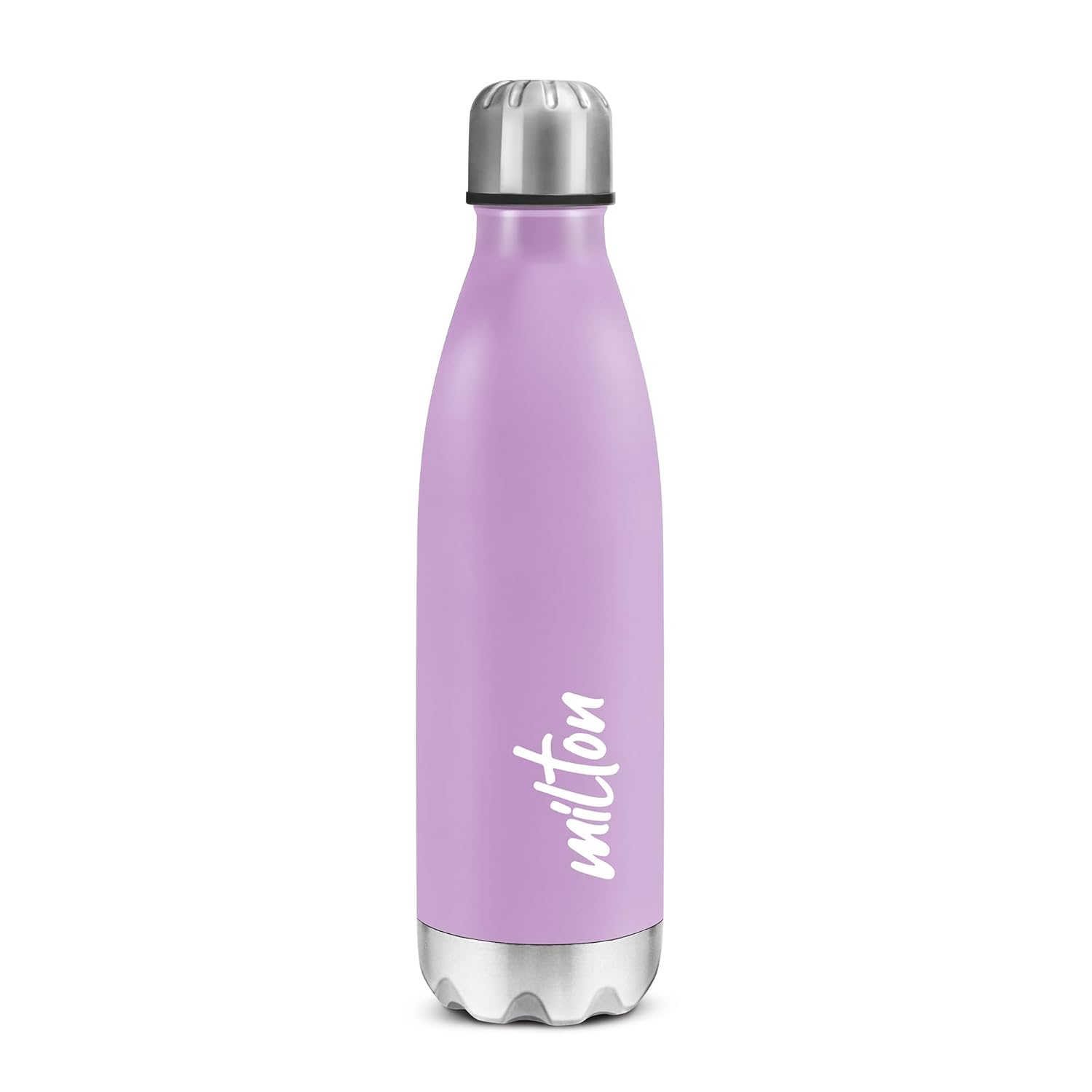 MILTON Shine 800 Stainless Steel Water Bottle 700 ml, Single Walled, ISI Certified I Leak Proof Lid, Rust Proof I For School, Office, Gym I Purple