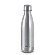 Milton Duo DLX 500 Thermosteel Water Bottle 500 ml, 24 Hr Hot and Cold I Leak Proof Lid, ISI Certified I Vacuum Insulated I for Office, Gym, School I Silver