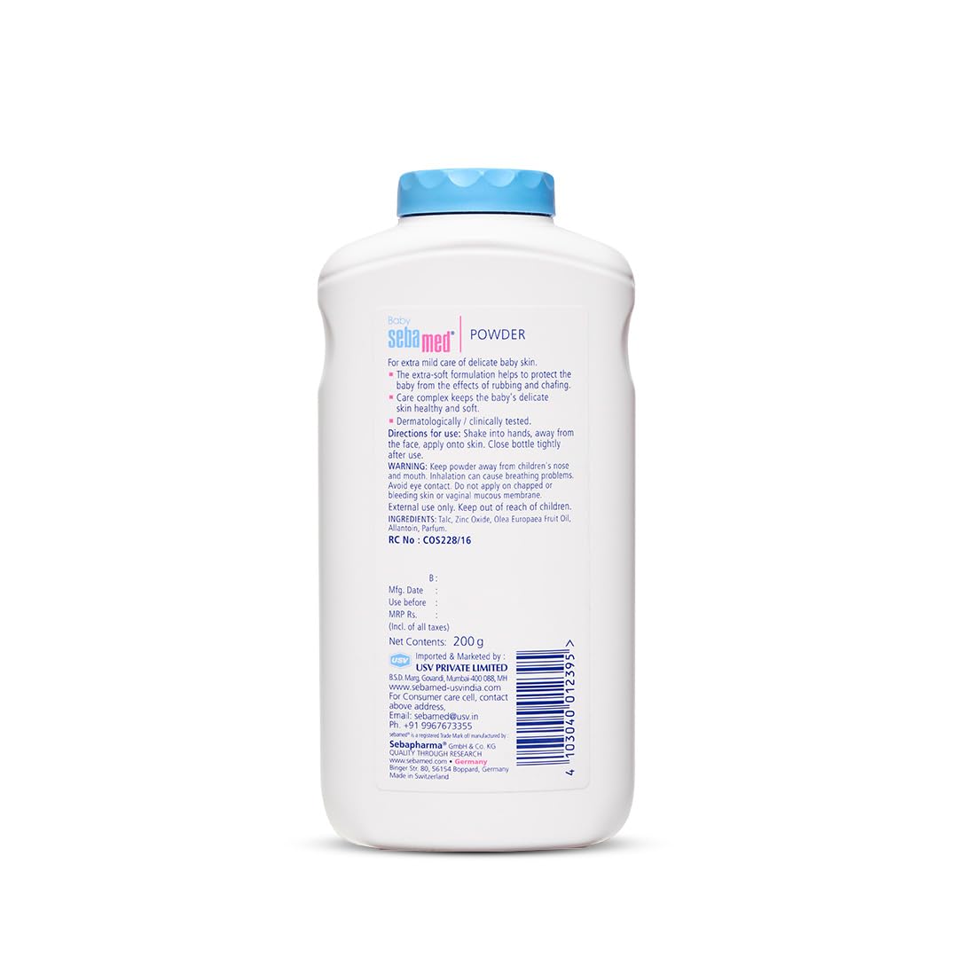 Sebamed Powder for Delicate skin with Olive Oil - (200gm)