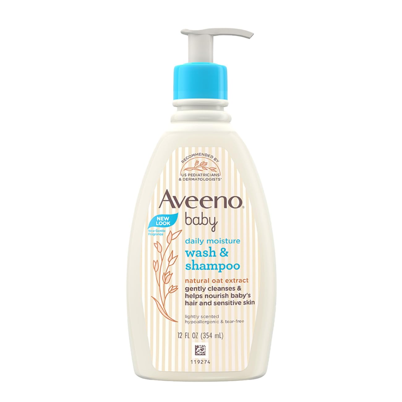 Aveeno Baby Daily Moisture Wash &amp; Shampoo 354ml