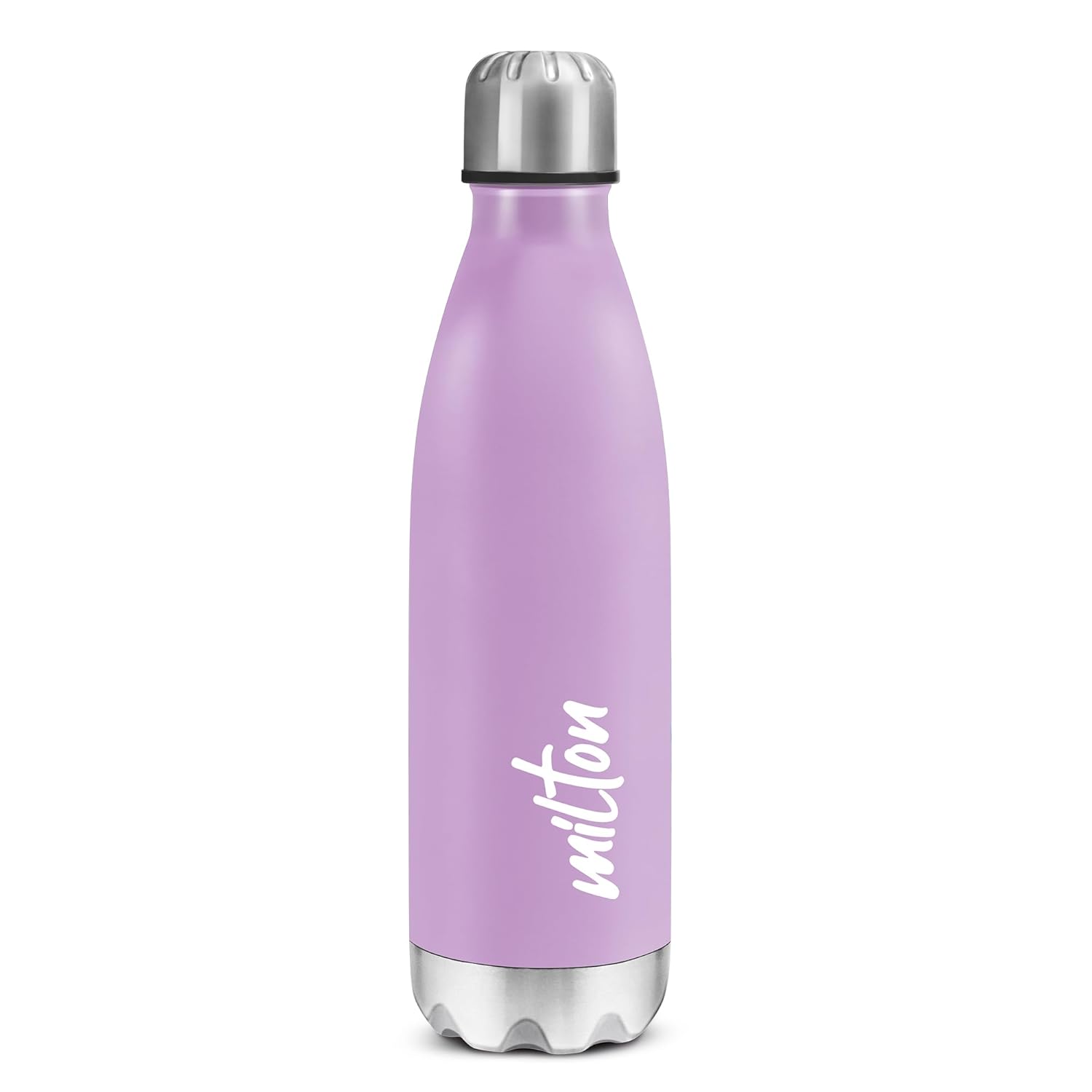 MILTON Shine 1000 Stainless Steel Water Bottle 900 ml, Single Walled, ISI Certified I Leak Proof Lid, Rust Proof I For School, Office, Gym I Purple