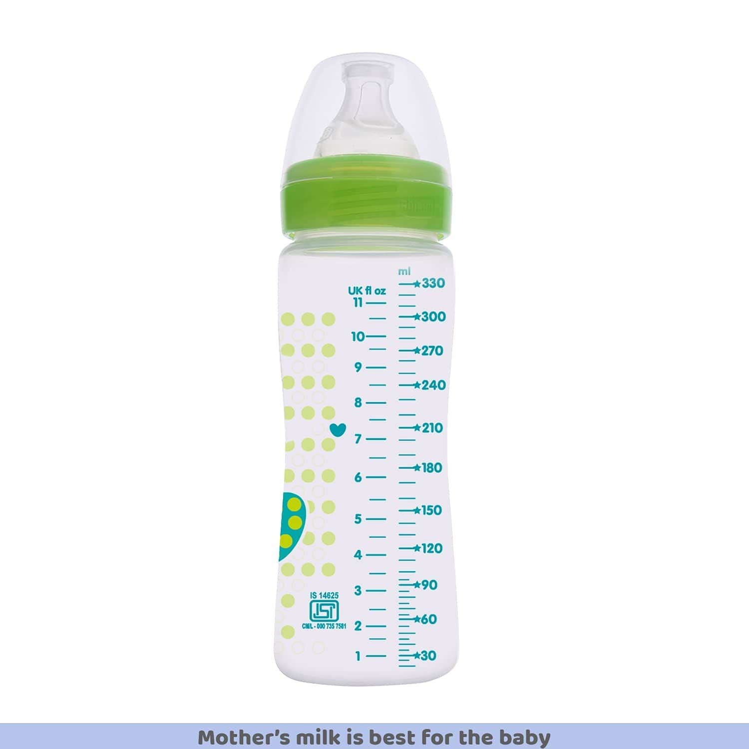 Chicco Feeding Bottle 4M+ (330ml)