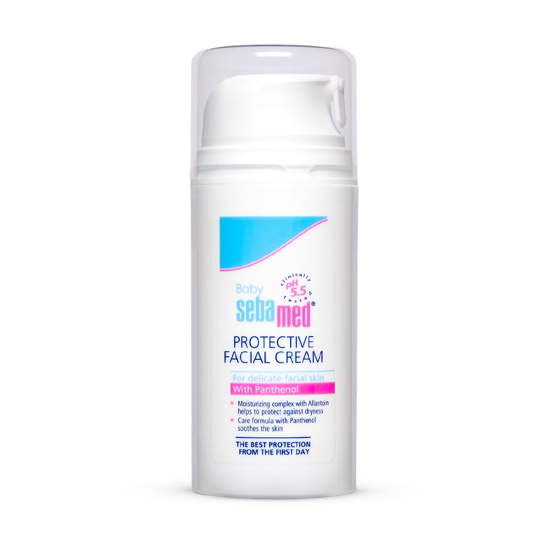 Sebamed Protective Facial Cream For Delicate Facial Skin With Panthenol - (100ml)