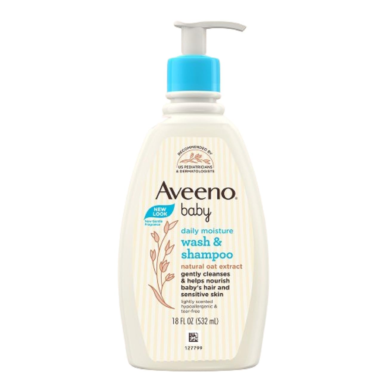 Aveeno Baby Daily Moisture Wash &amp; Shampoo 532ml
