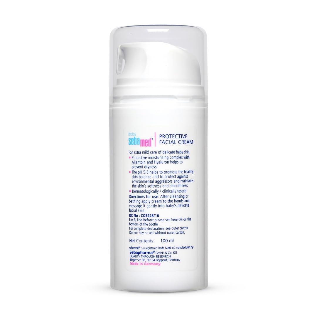 Sebamed Protective Facial Cream For Delicate Facial Skin With Panthenol - (100ml)