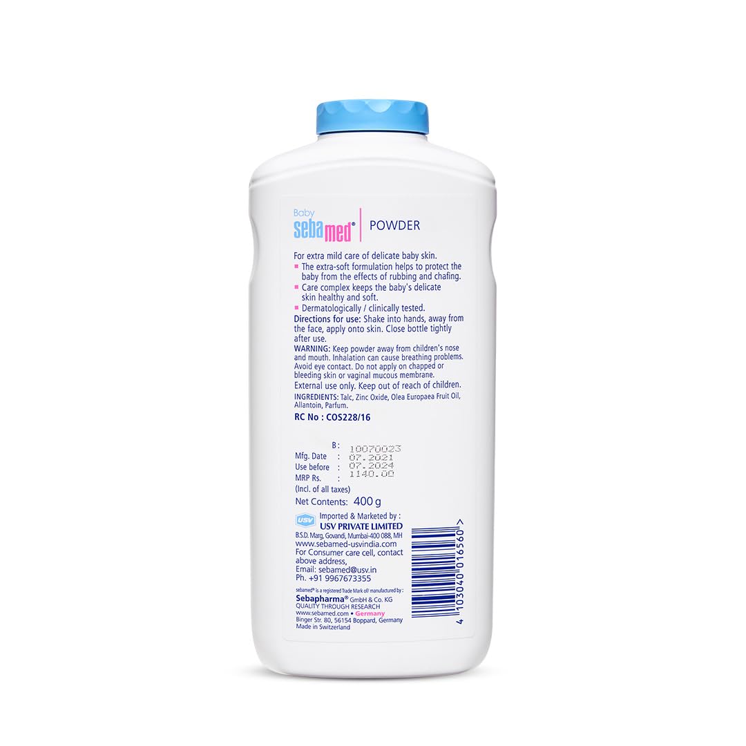 Sebamed Powder for Delicate skin with Olive Oil - (400gm)