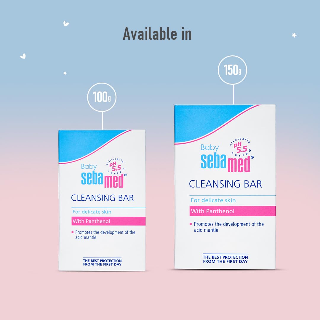 Sebamed Cleansing Bar for Delicate Skin With Panthenol - (100ml)