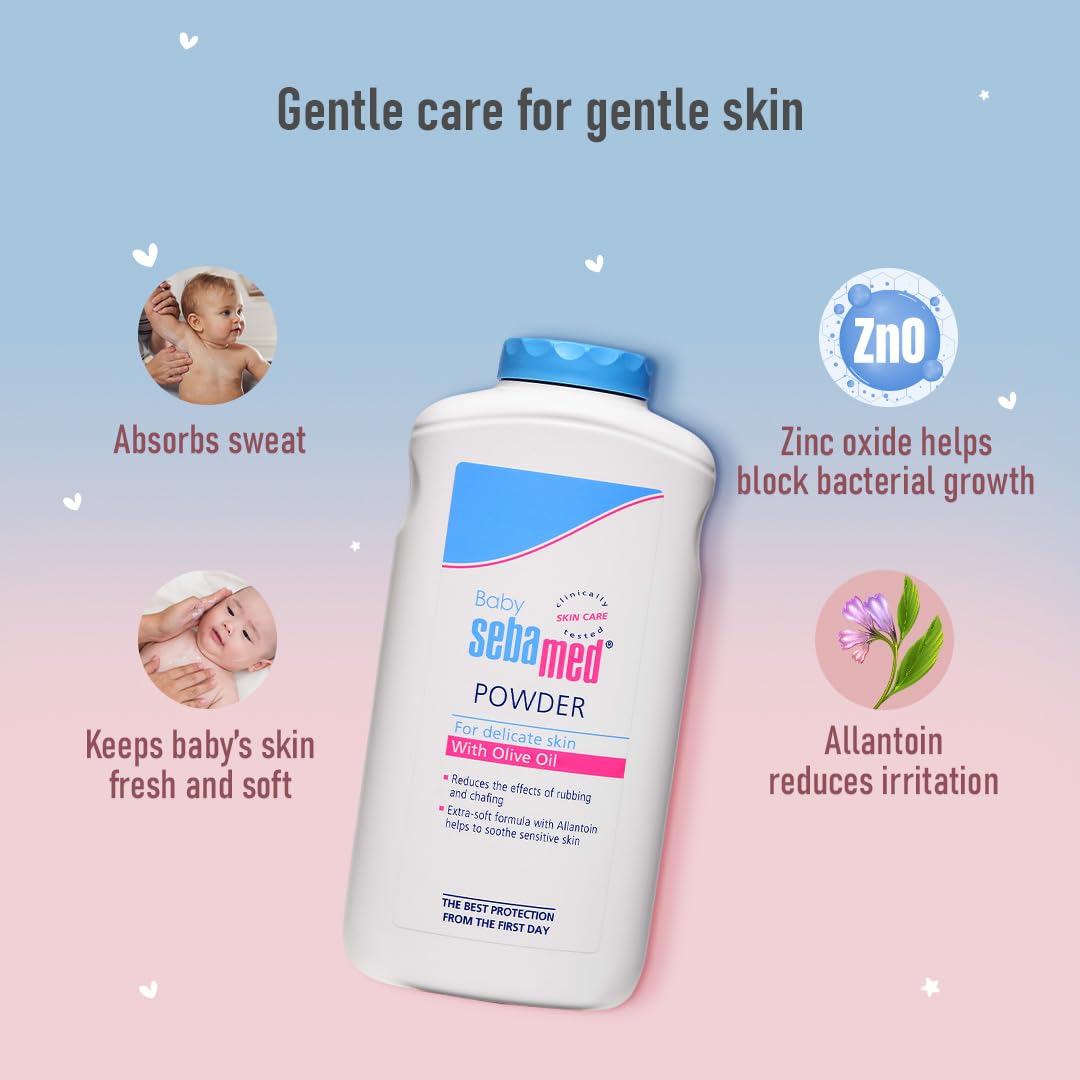 Sebamed Powder for Delicate skin with Olive Oil - (200gm)