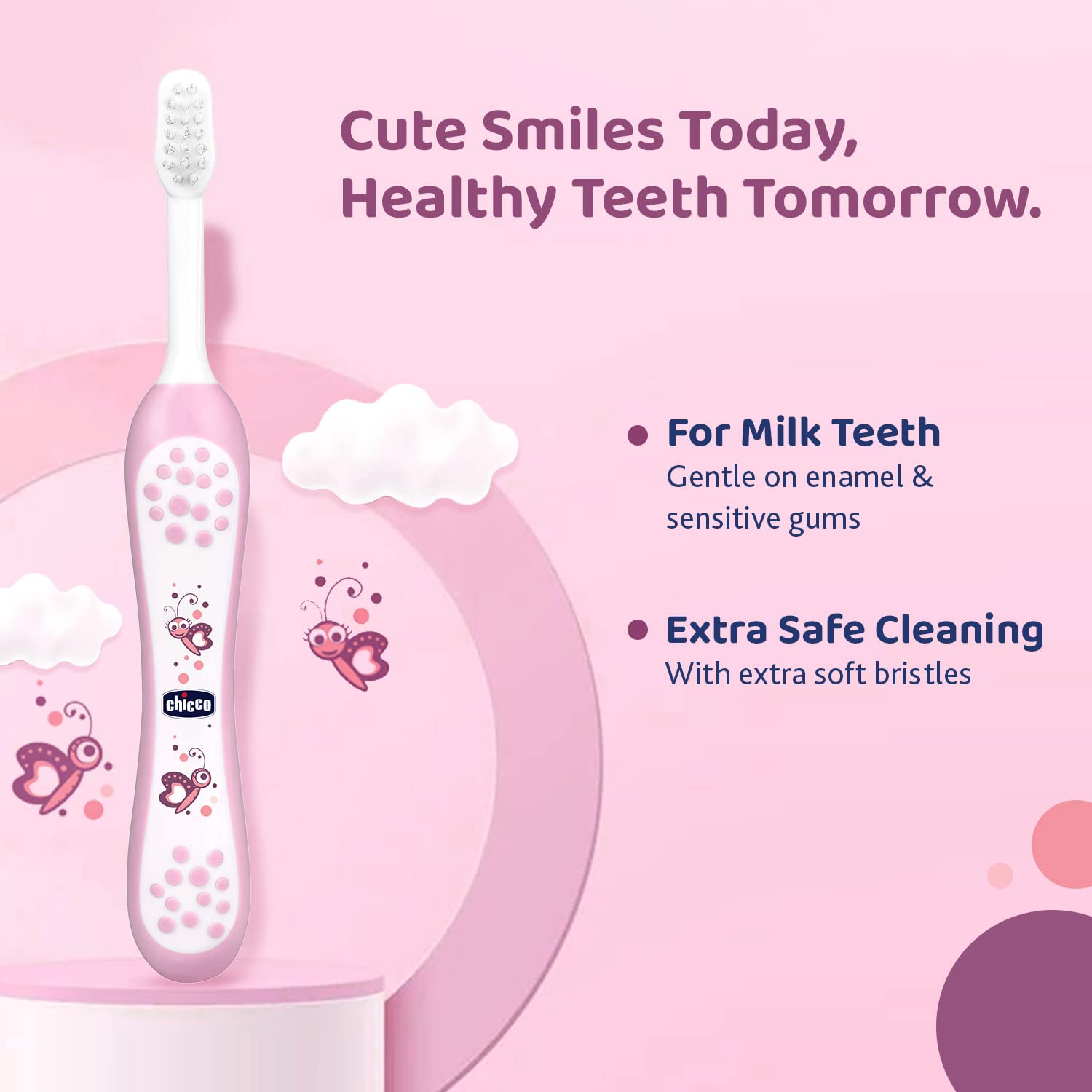 Chicco Toothbrush for Kids - 6m to 36m