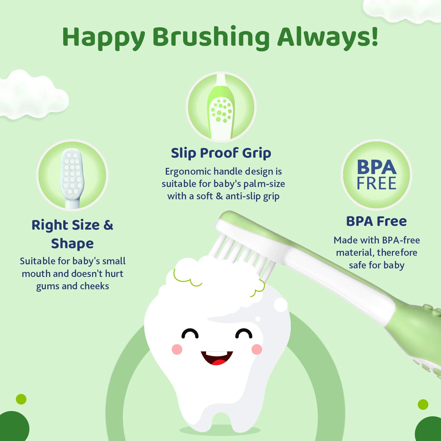 Chicco Toothbrush for Kids - 6m to 36m