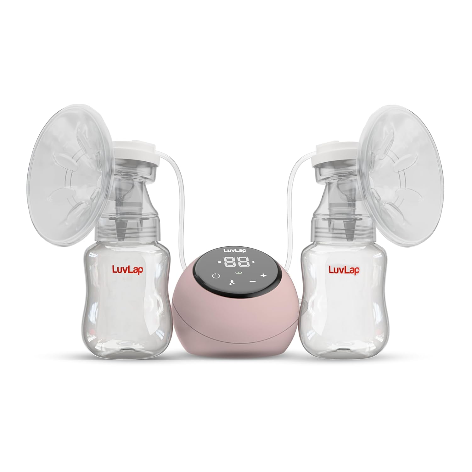 LuvLap Adore Double Electric Breast Pump | Soft Massage Cushion Gentle On Skin | Touch screen with LCD Display 2 modes with 9 Intensity level | 2 free Breast pads