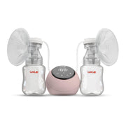 LuvLap Adore Double Electric Breast Pump | Soft Massage Cushion Gentle On Skin | Touch screen with LCD Display 2 modes with 9 Intensity level | 2 free Breast pads