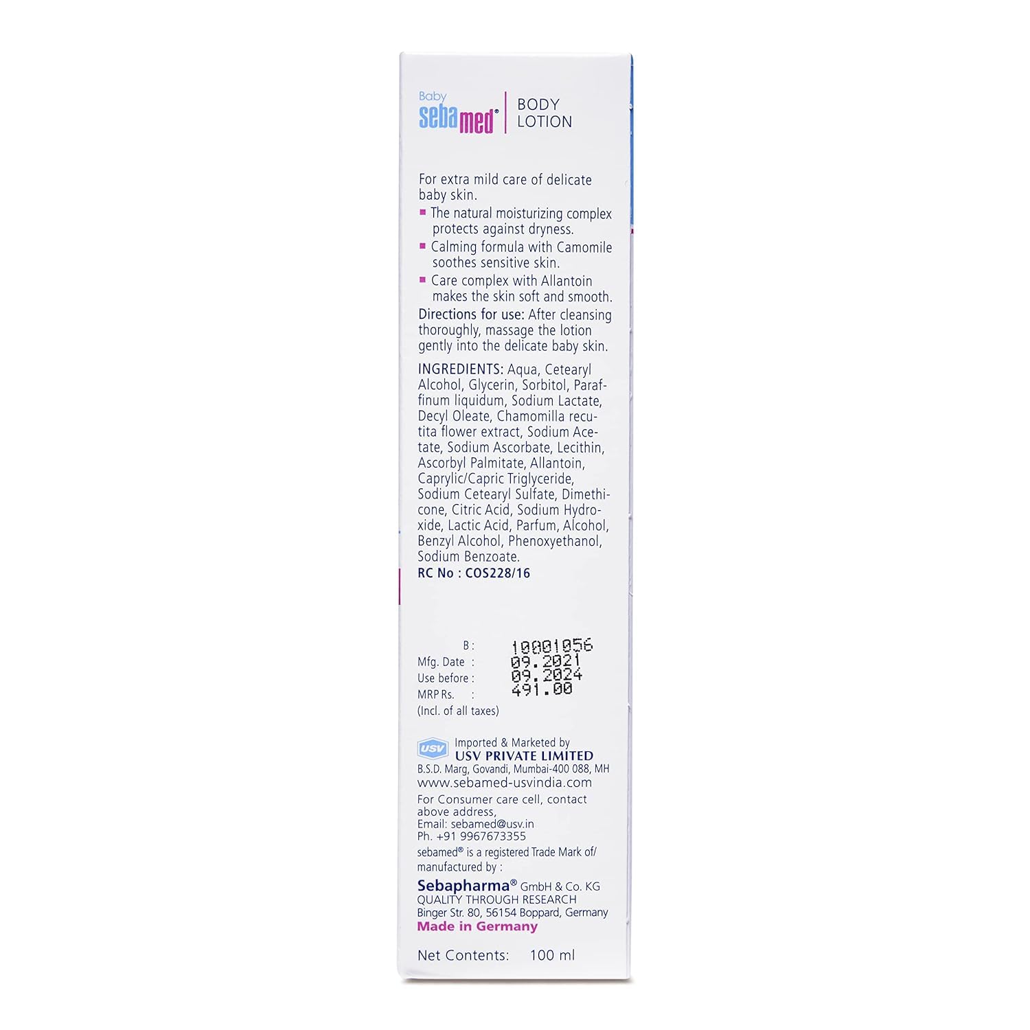 Sebamed Lotion for Delicate skin with Camomile - (100ml)