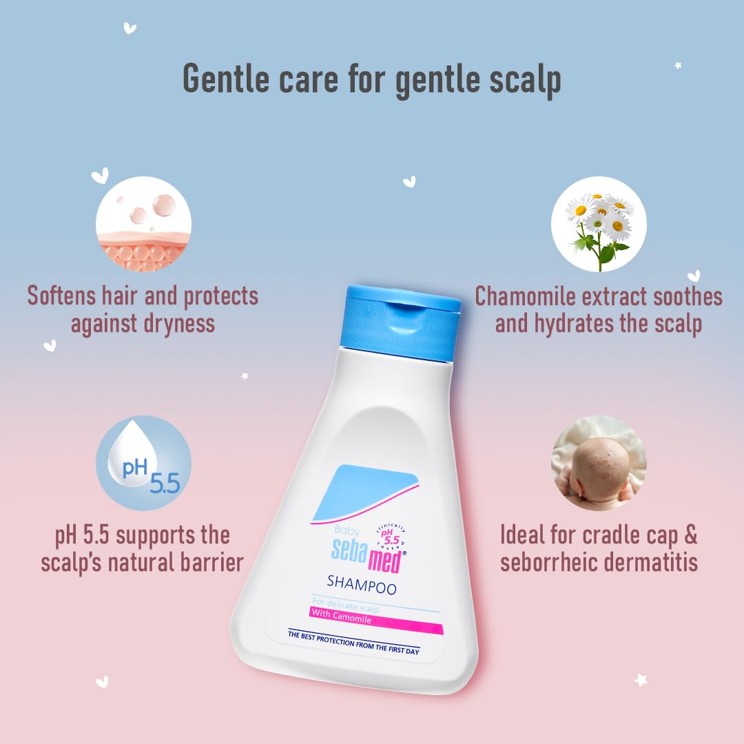 Sebamed shampoo for Delicate Scalp With Camomile - (150ml)