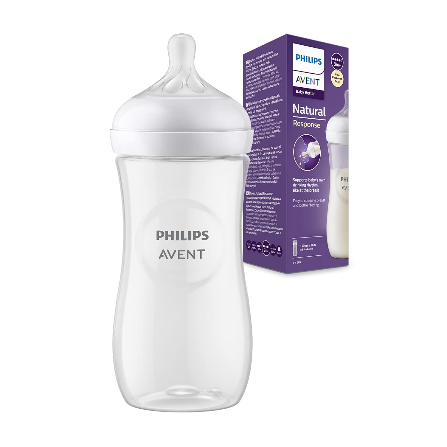 Philips Avent Feeding Bottle 330ml - Natural Response| Ideal for 3 months+