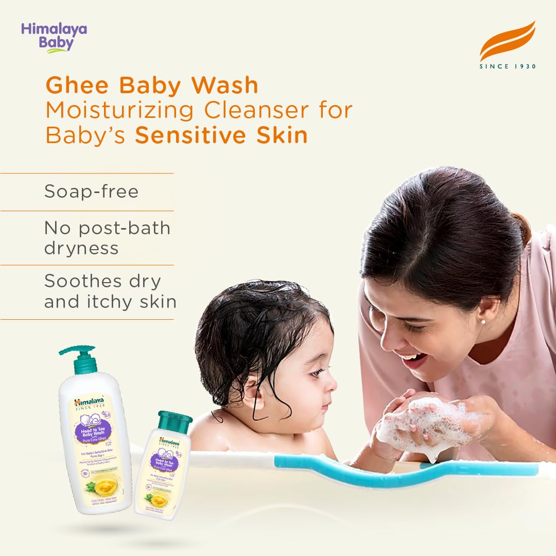 Himalaya Head to toe Baby Wash with Pure Cow Ghee - 100ml