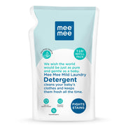 Mee Mee Mild Laundry Detergent Cleans Your Baby's Cloths and Keeps Them Fresh All the time | Fights Stains - 1 Ltr Refill Pack