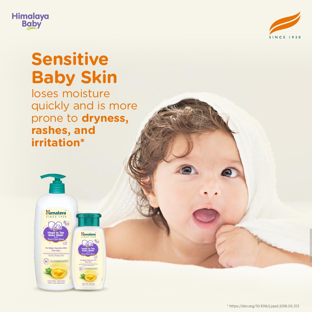 Himalaya Head to toe Baby Wash with Pure Cow Ghee - 100ml