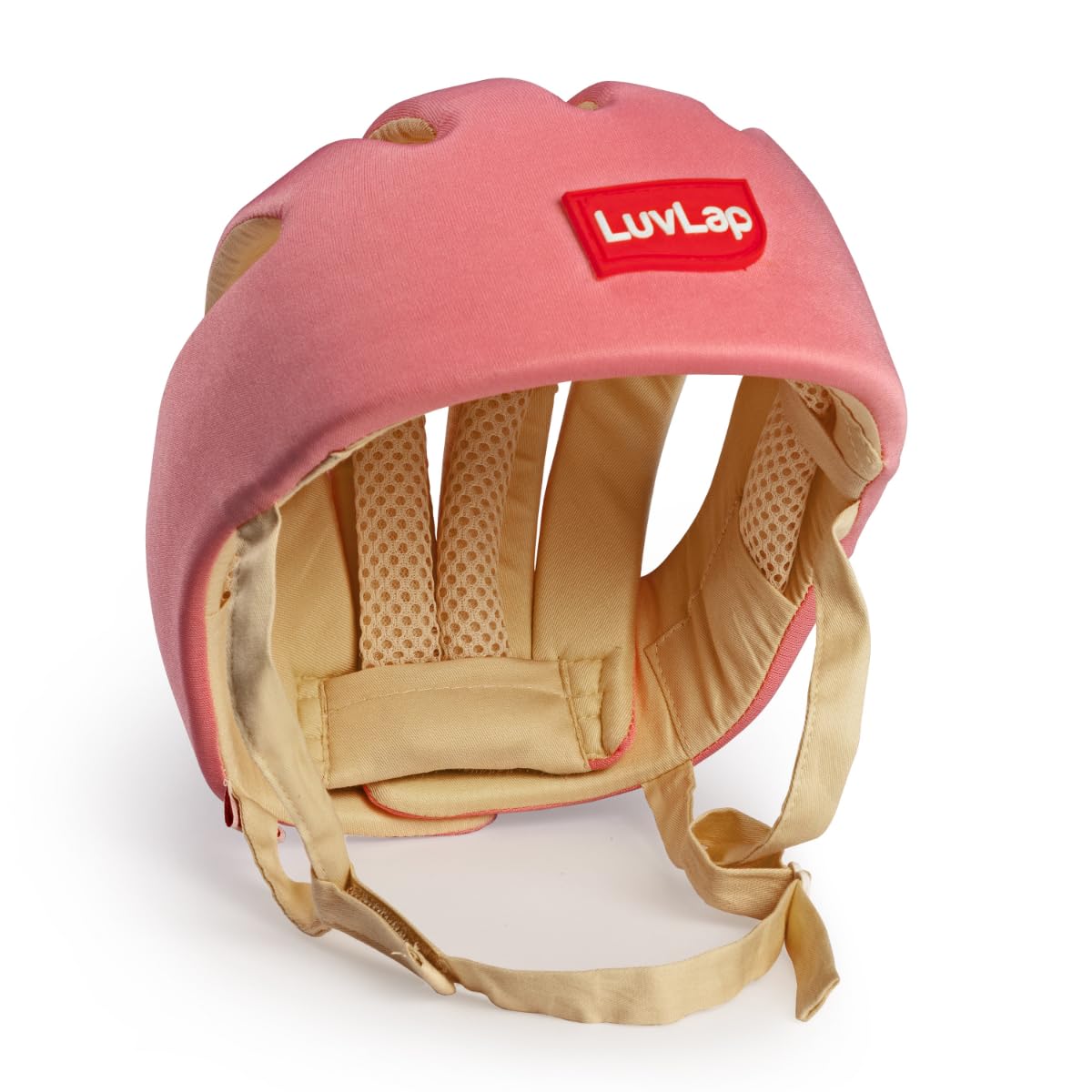 LuvLap Baby Safety Helmet - Essential Safety Gear for 6+ Months to 3 Years | Toddler Head Protector | Secure Fit & Comfort | Appealing Design | Lightweight | Proper Air Ventilation, Pink