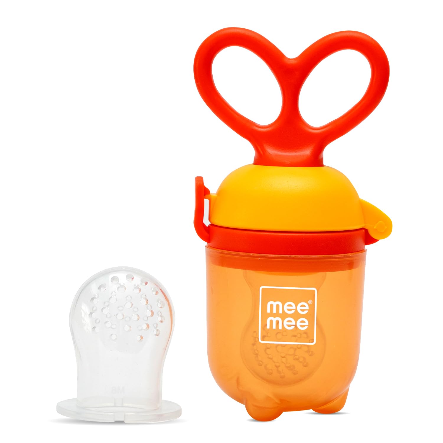 Mee Mee Advance Fruit & Food Nutritional Tiny Taste Feeder With Feed Pusher | Free Extra Soft Silicon Sack (4M+)