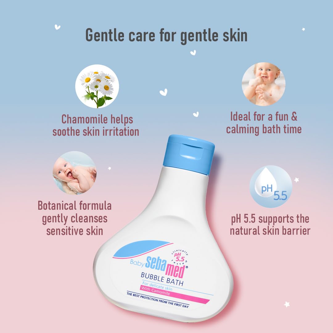 Sebamed Bubble Bath For delicate Skin with Camomile - (200ml)