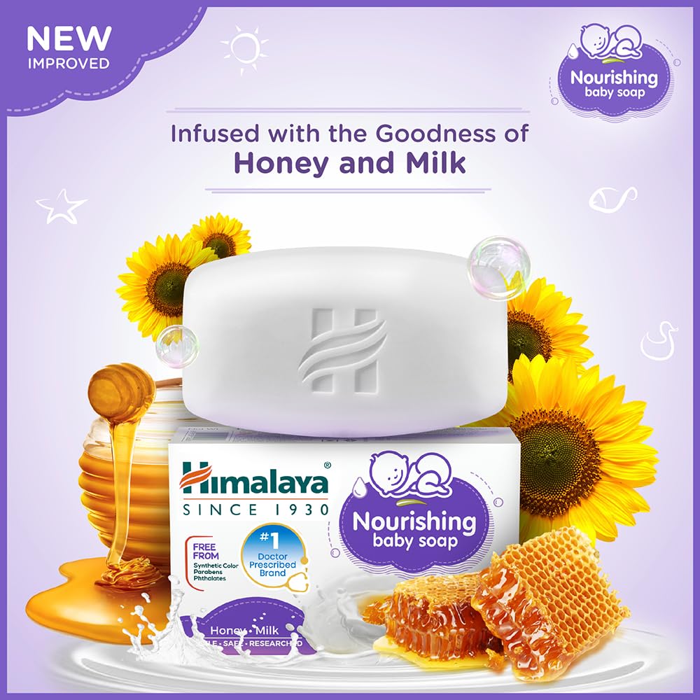 Himalaya Baby Nourishing Soap- Honey & Milk (75 GM)