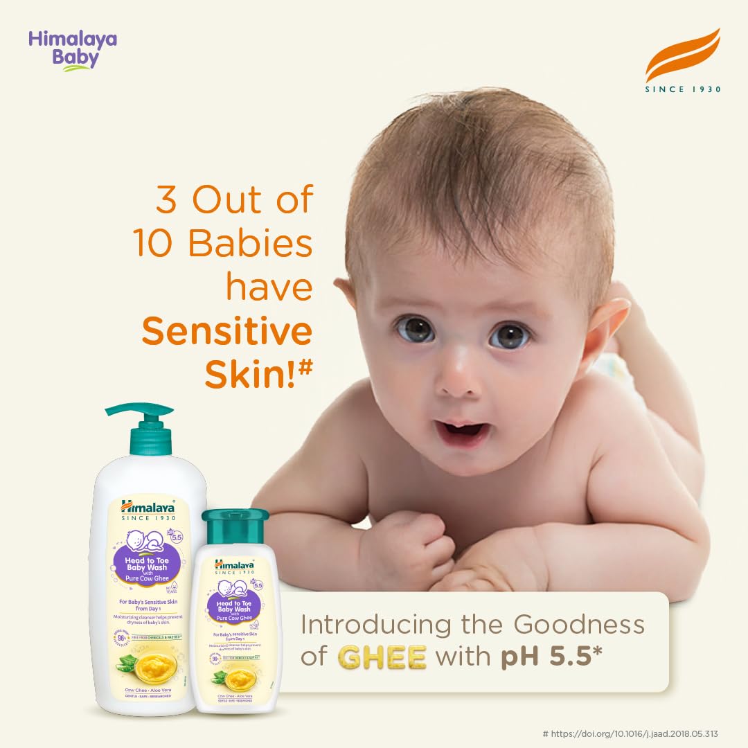 Himalaya Head to toe Baby Wash with Pure Cow Ghee - 100ml
