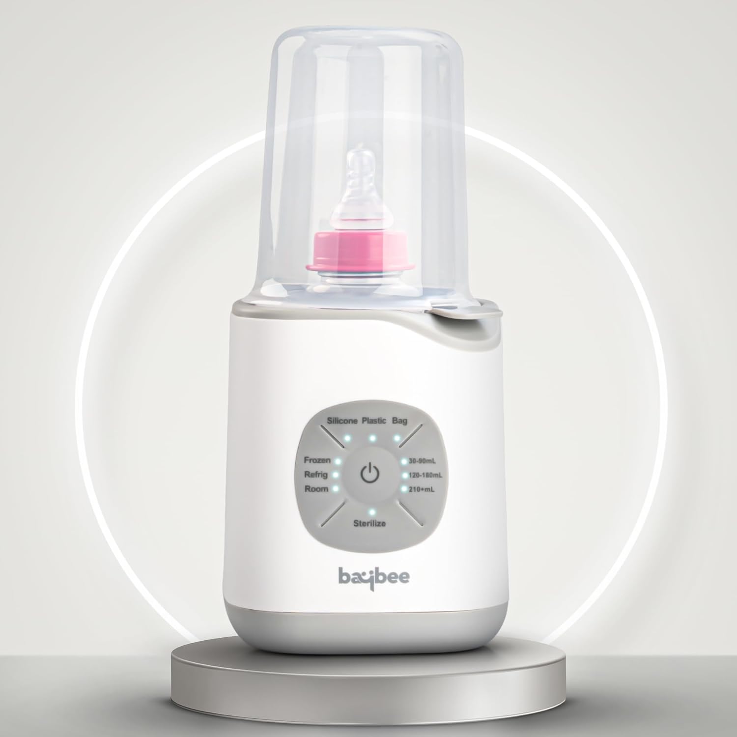 BAYBEE 10 in 1 Baby Bottle Sterilizer & Warmer | Portable Baby Milk, Water, Food Warmer | Electric Baybee Bottle Sterilizer for Baby with Manual Temperature Adjustment, BPA Free | Fast Bottle Warmer