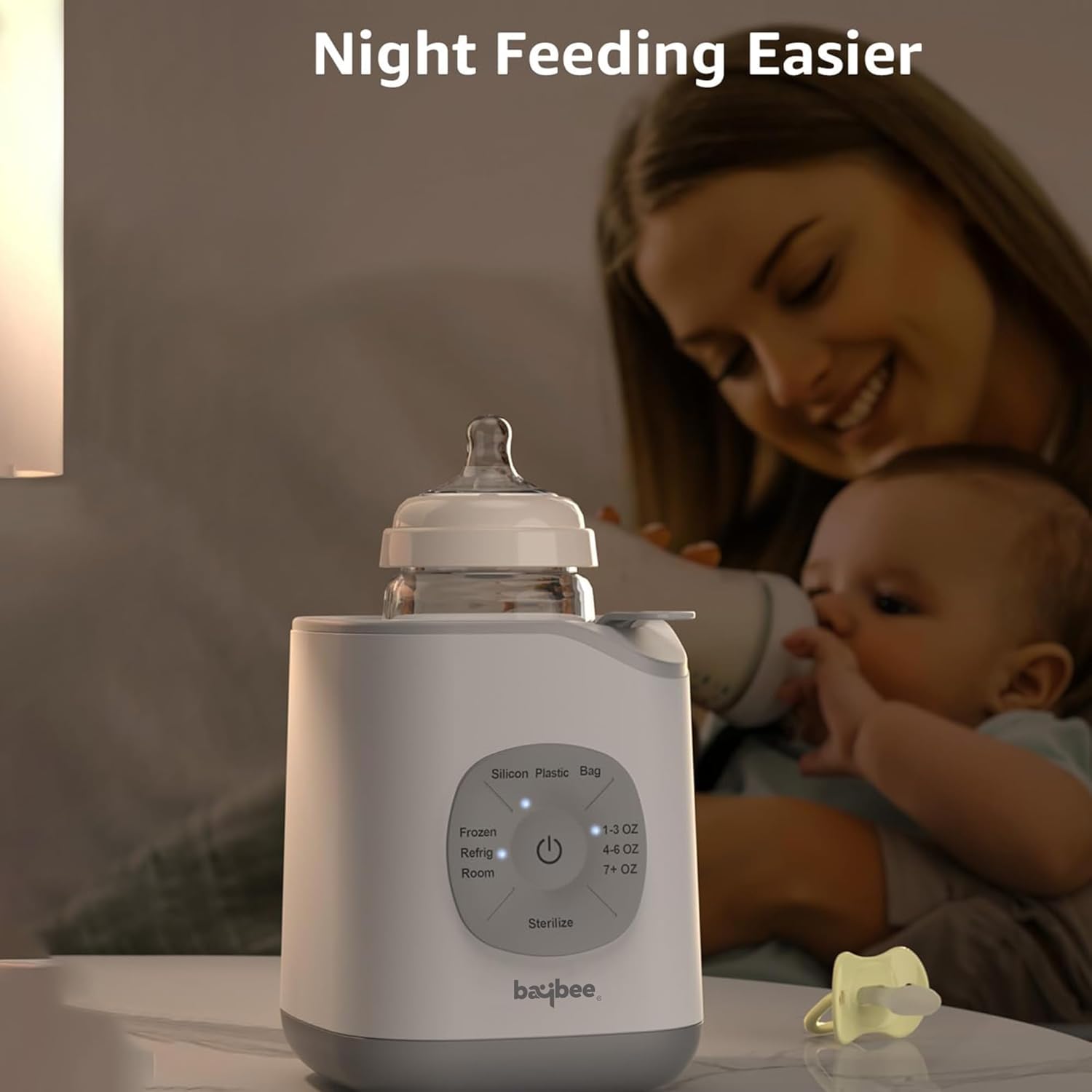 BAYBEE 10 in 1 Baby Bottle Sterilizer & Warmer | Portable Baby Milk, Water, Food Warmer | Electric Baybee Bottle Sterilizer for Baby with Manual Temperature Adjustment, BPA Free | Fast Bottle Warmer