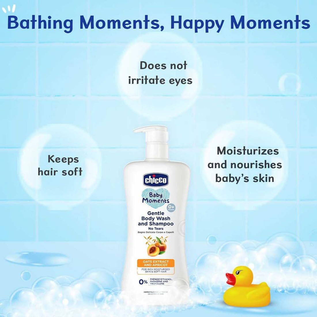 Chicco Baby Moments Gentle Body Wash and Shampoo 100ml