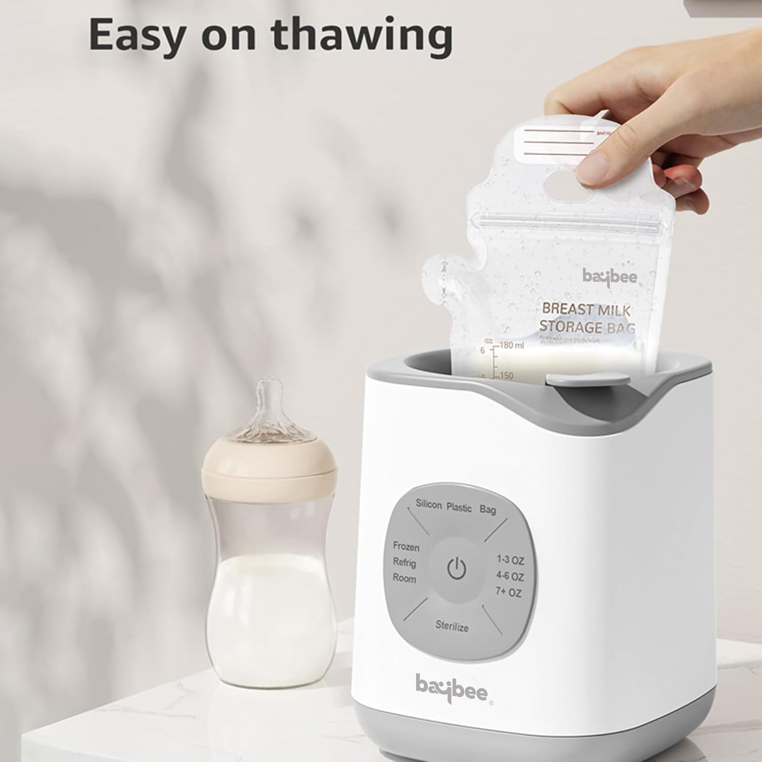 BAYBEE 10 in 1 Baby Bottle Sterilizer & Warmer | Portable Baby Milk, Water, Food Warmer | Electric Baybee Bottle Sterilizer for Baby with Manual Temperature Adjustment, BPA Free | Fast Bottle Warmer