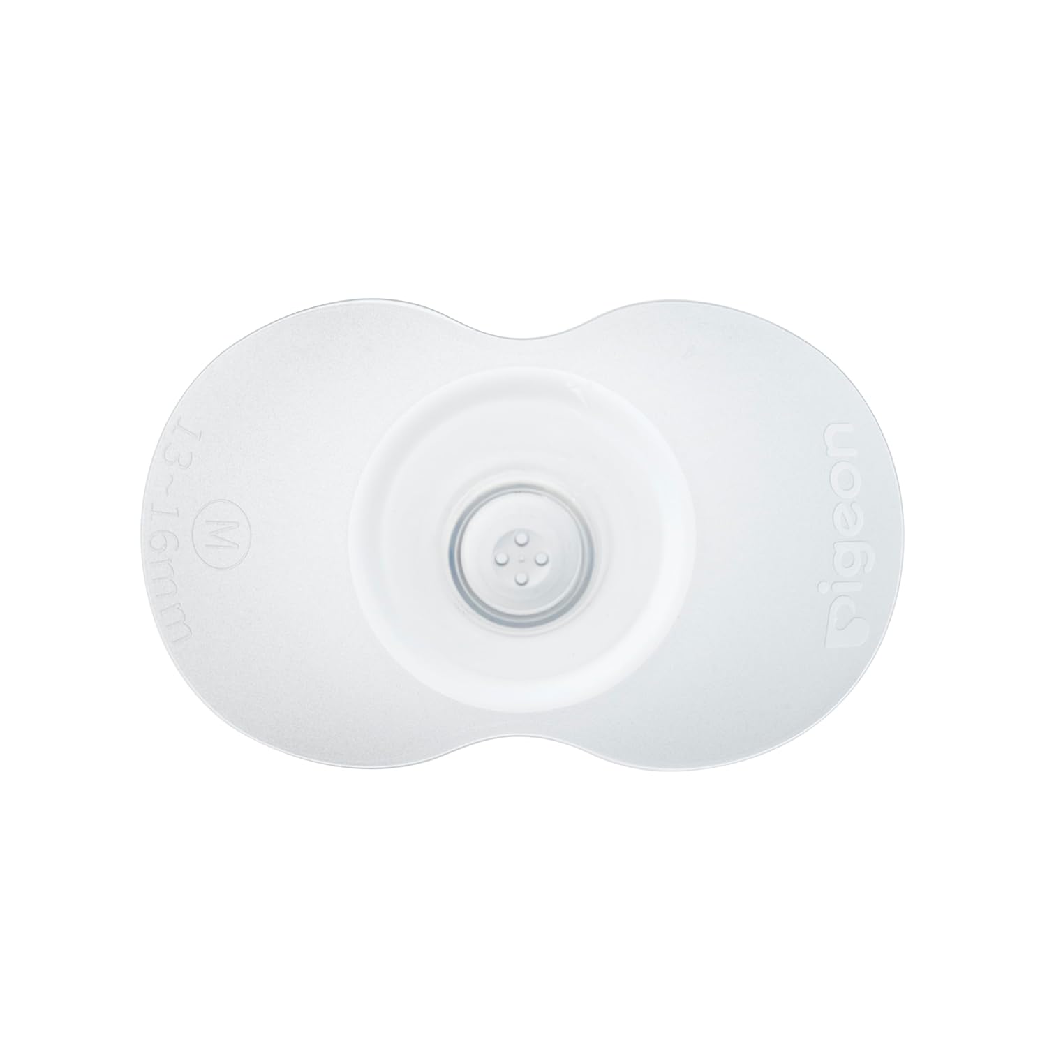 Pigeon Natural Feel Nipple Shield | Unique Shape Maximizes Skin To Skin Contact | Size 2 Below 13 - 16mm Nipple Diameter | BPA/BPS FREE - 2pc with case