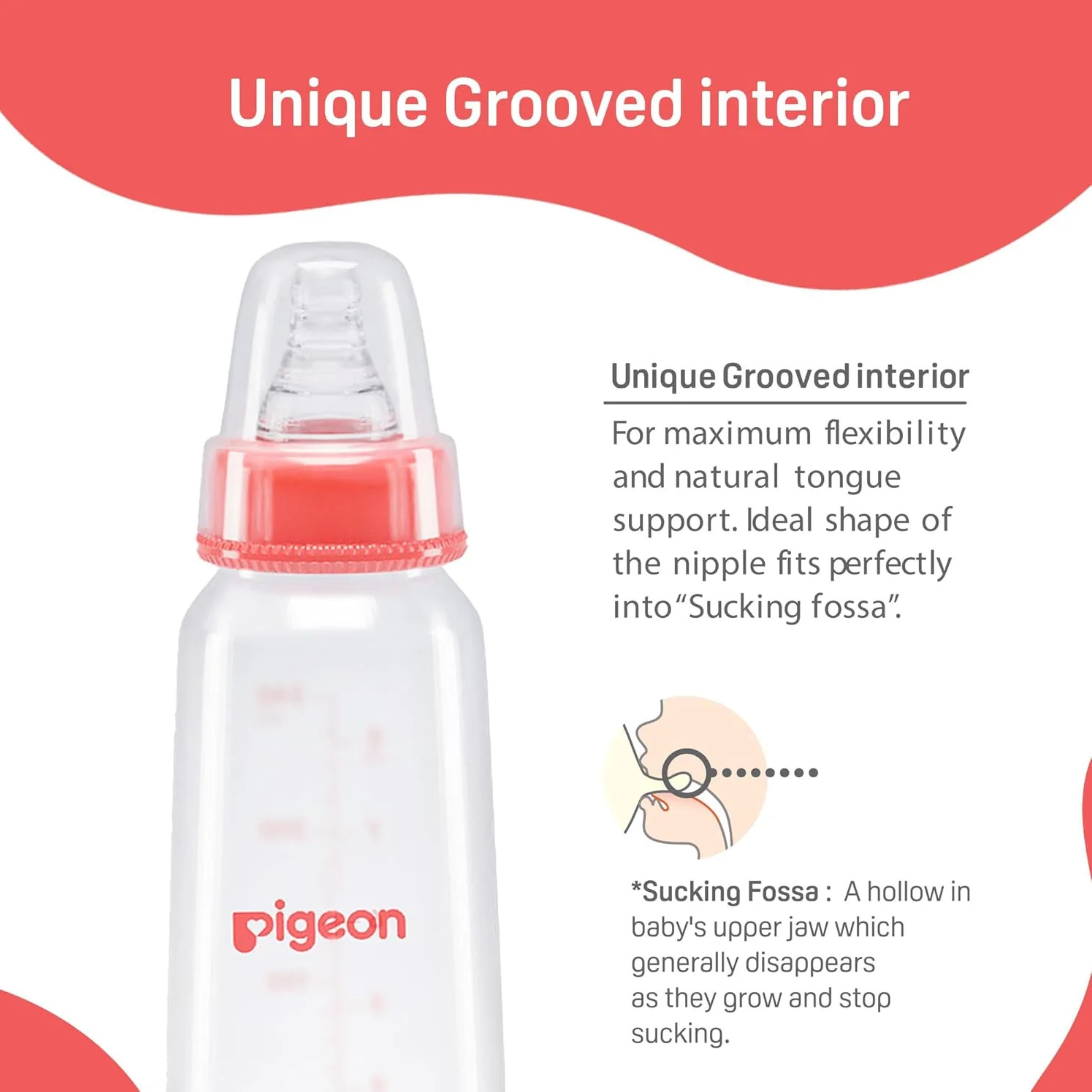 Pigeon Flexible PP Bottle | BPA/BPS Free (120ml/4oz) - 0M+