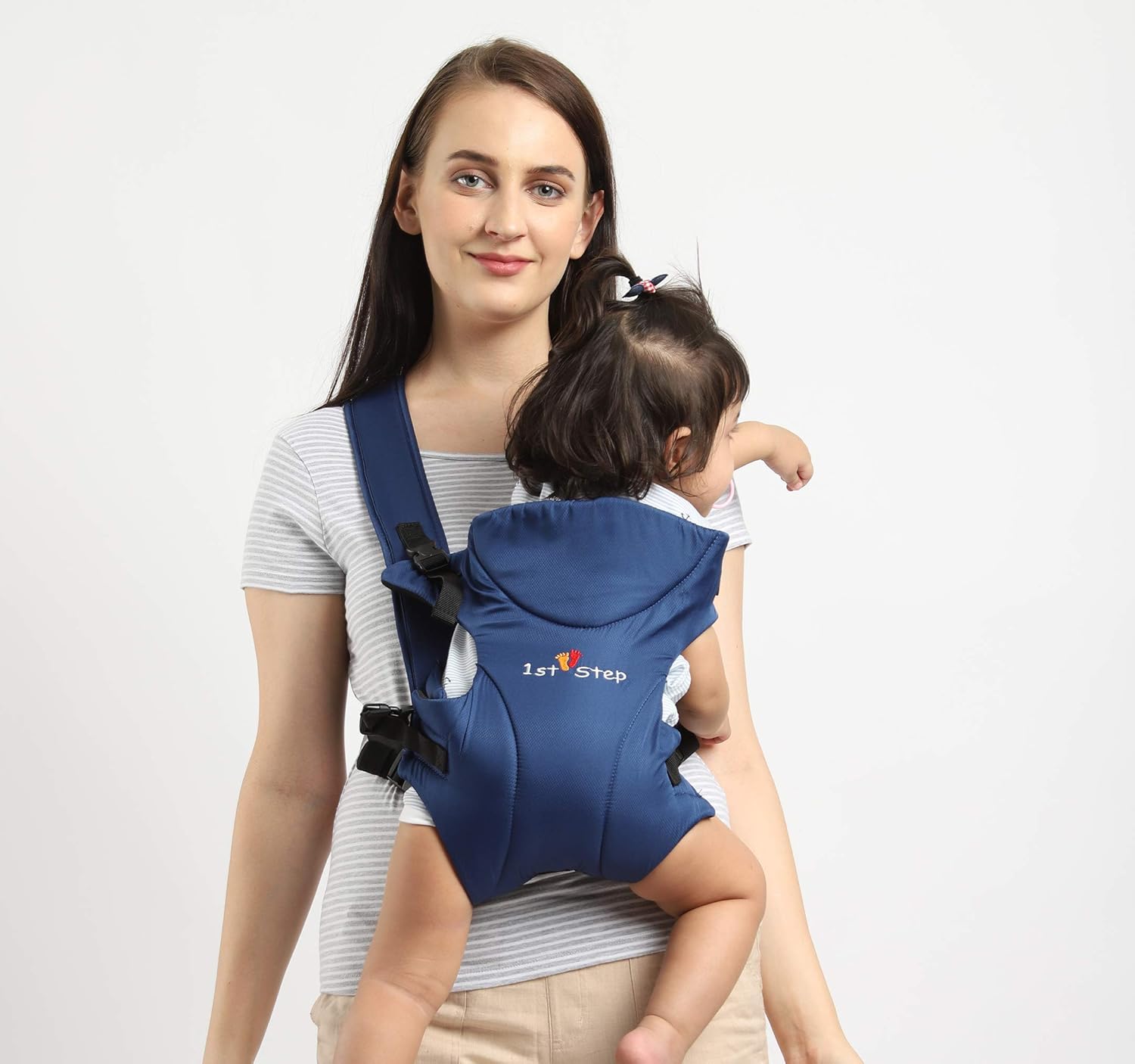 1st Step 3 in 1 Baby Carrier with 3 Carry Positions, for 4 to 14 Months Baby, Max Weight Up to 10 Kgs (Blue)