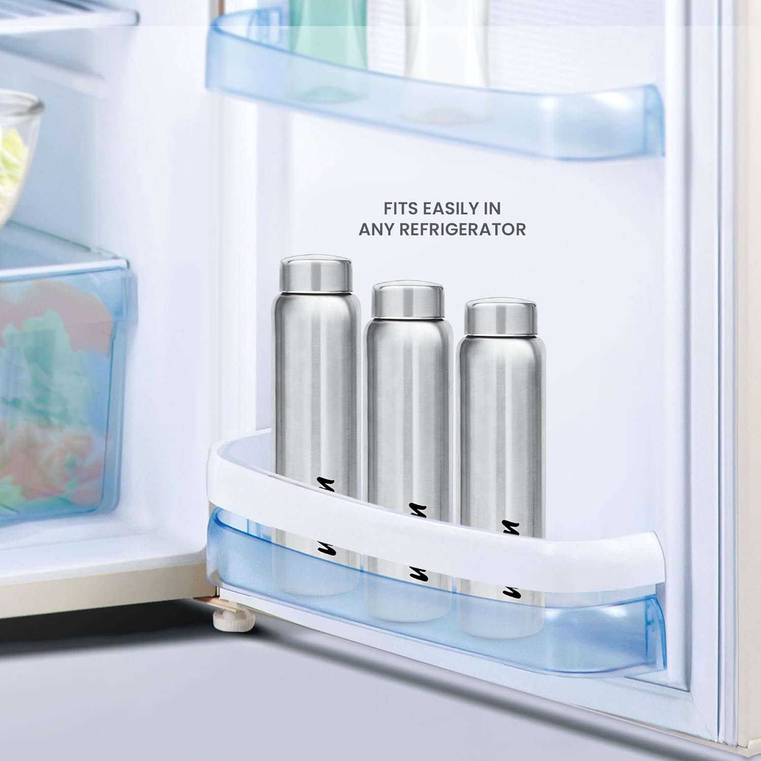 MILTON Aqua 1000 Stainless Steel Water Bottle, 920 ml, Silver | Leak Proof | Office Bottle | Gym Bottle | Home | Kitchen | Hiking | Treking Bottle | Travel Bottle