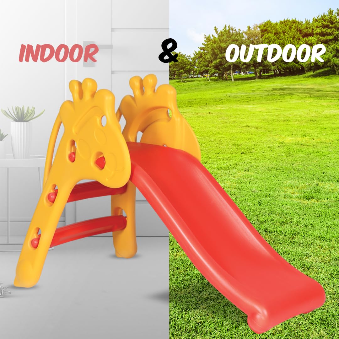 Playgro Giraffe Slide - Red & Yellow | Safe & Fun - Indoor/Outdoor Toy | Ideal for Boys/Girls - 2-4 years | 2+ Years Red Yellow