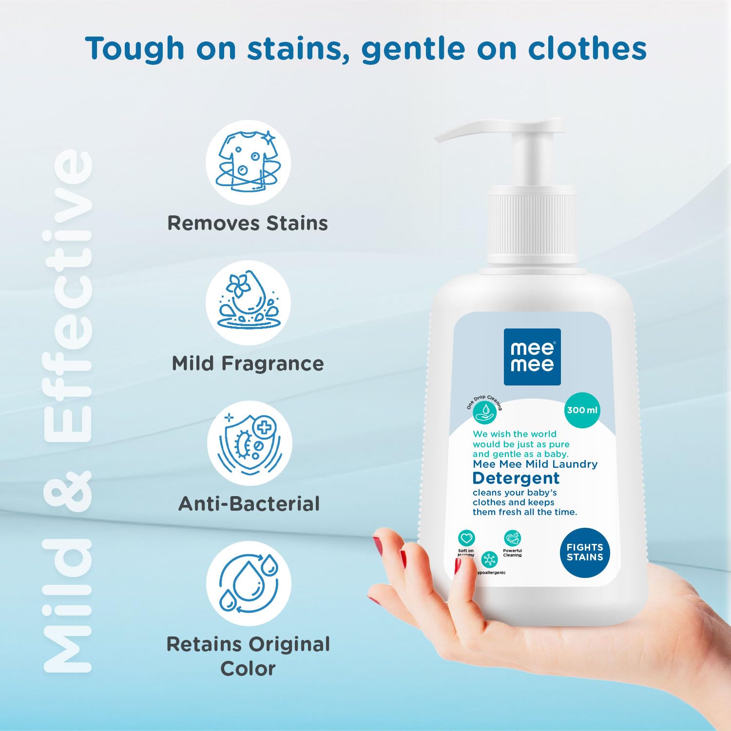 Mee Mee Mild Laundry Detergent Cleans Your Baby's Clothes & Keeps Them Fresh all The time - 300ml