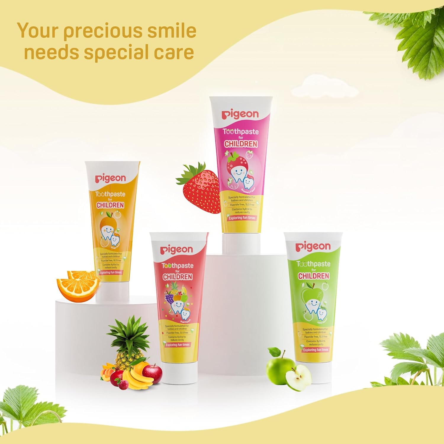 Pigeon Baby tooth paste Orange - 45g