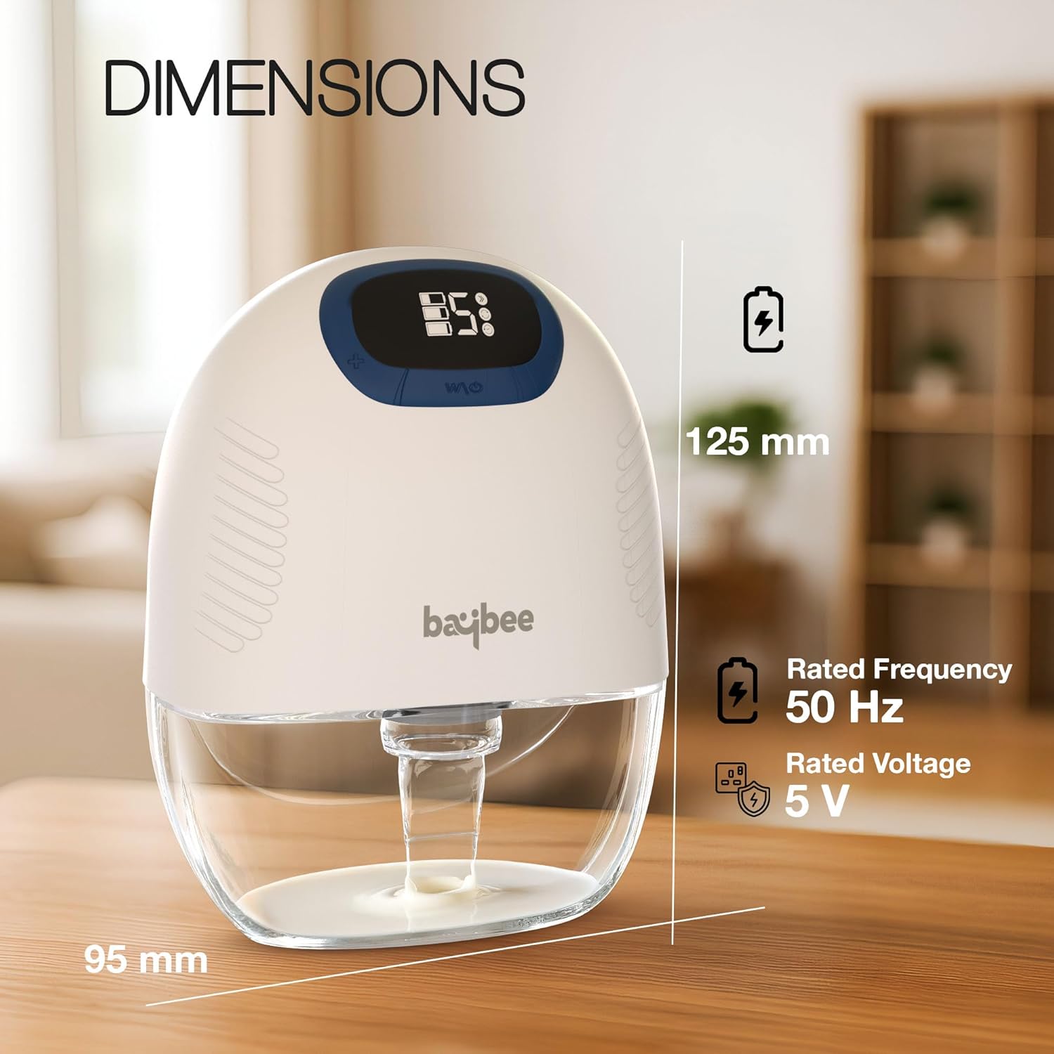 Baybee Silent Wearable Electric Breast Pump (S30) | 4 Mode, 12 Levels, Light & Convenient, Easy Cleaning