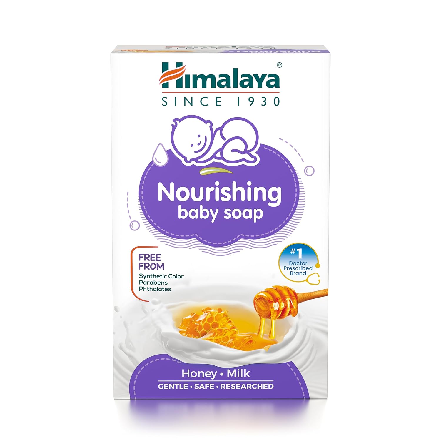 Himalaya Baby Nourishing Soap- Honey & Milk (75 GM)
