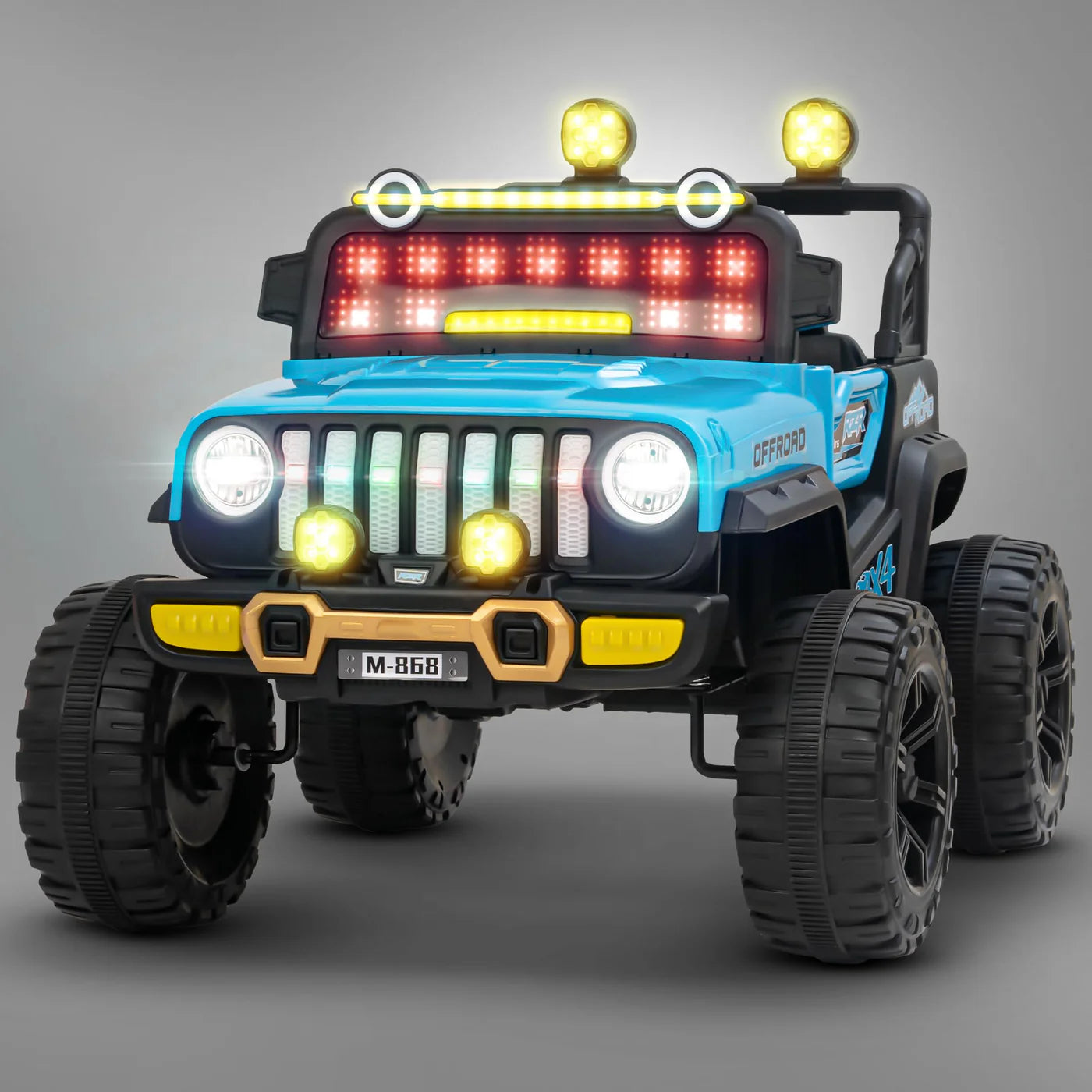 Baybee Droxy Battery Operated Jeep for Kids - Blue
