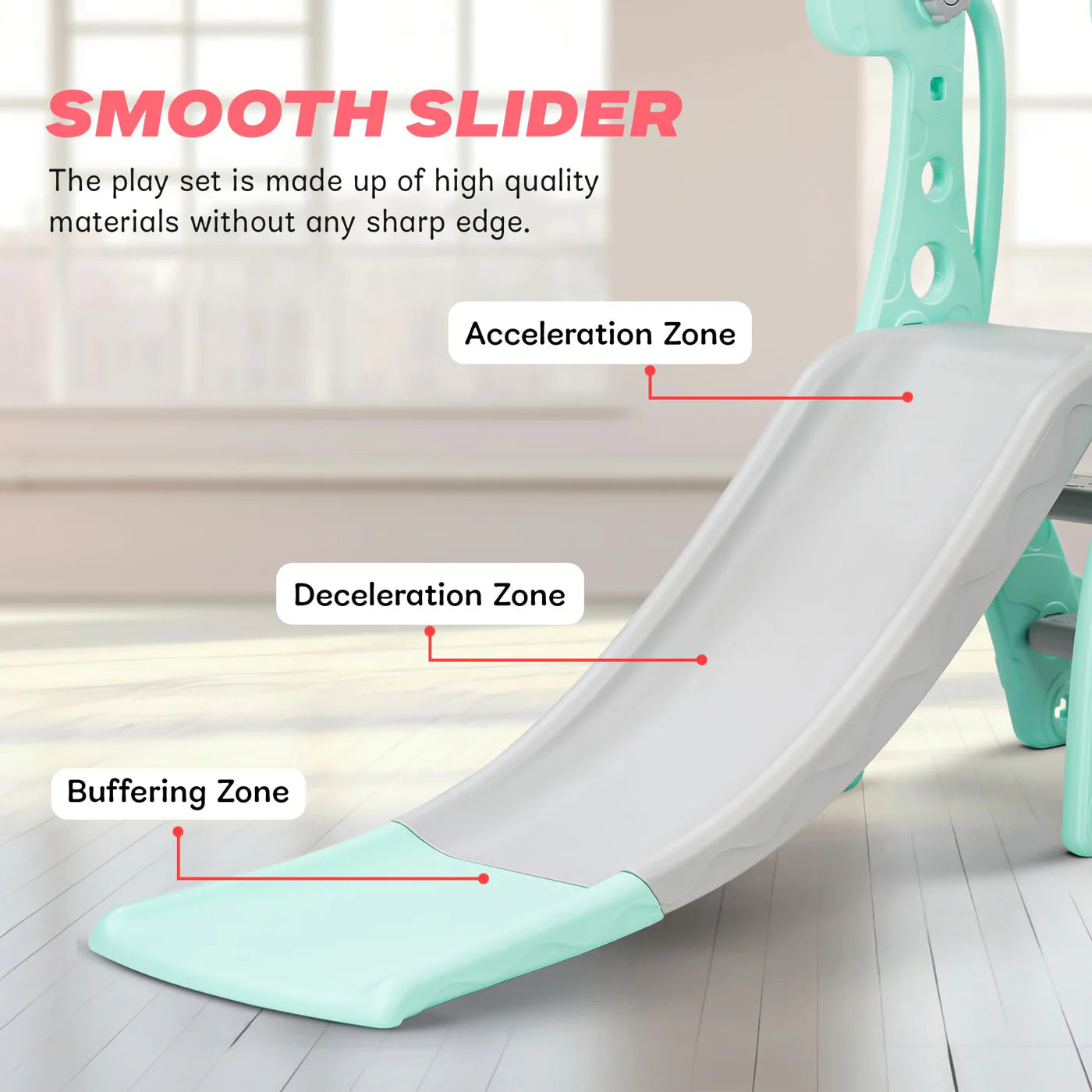 Playgro Foldable Baby Kids Garden Slide for Kids/Toddlers/Indoor/Outdoor Preschoolers - 2 in 1 sliders - 2-5 years