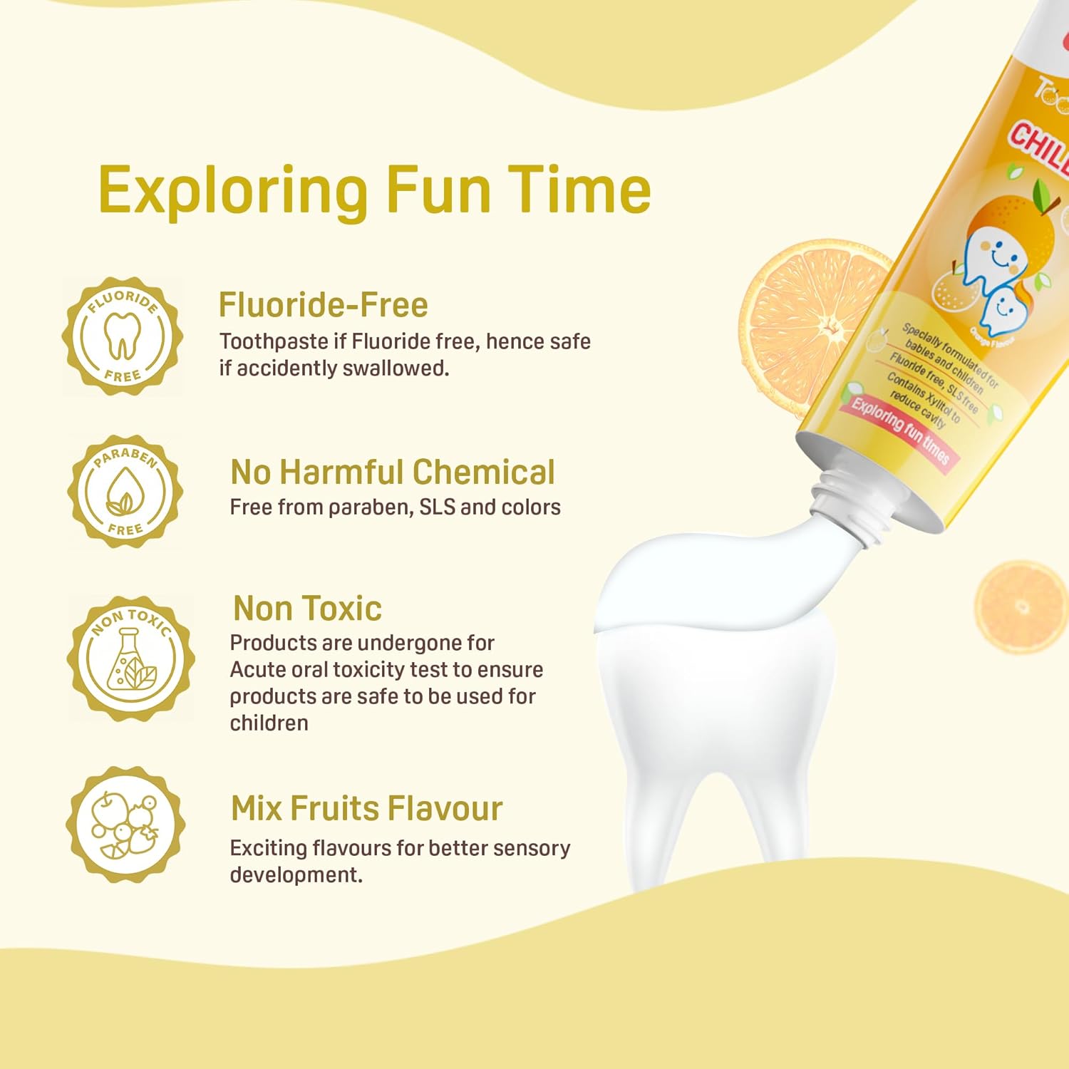 Pigeon Baby tooth paste Orange - 45g