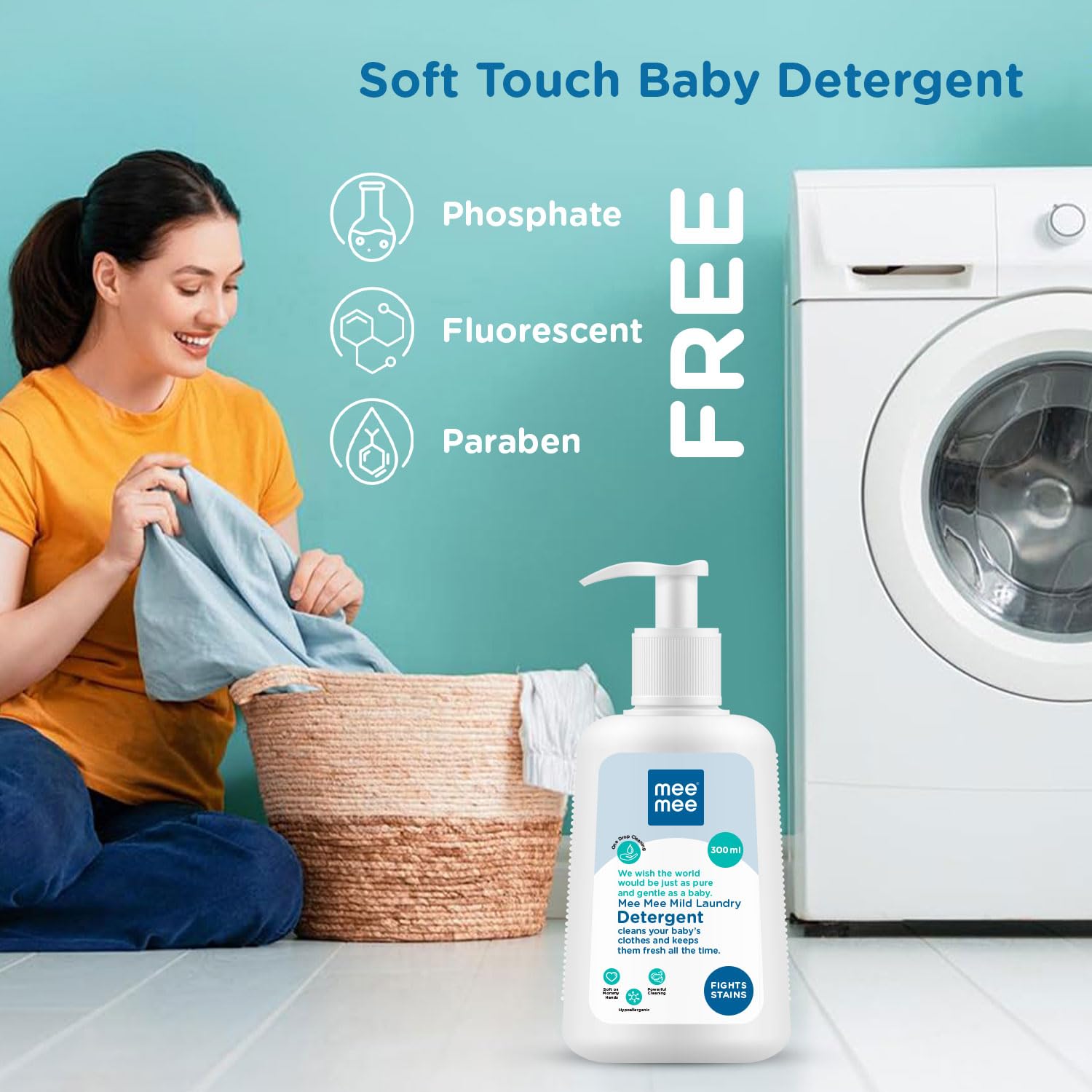 Mee Mee Mild Laundry Detergent Cleans Your Baby's Clothes & Keeps Them Fresh all The time - 300ml